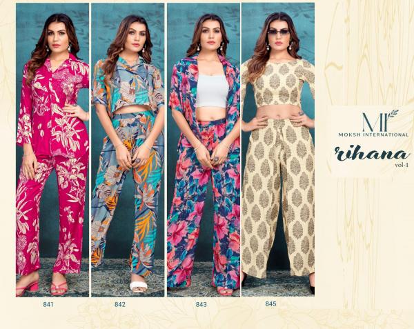 Moksh Rihana Vol 1 Premium Viscose Co Ord Set